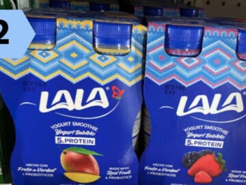 LaLa Yogurt Smoothies 4-Pack for $2