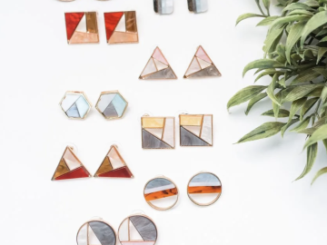 Stain Glass Stud Earrings for just $5.99 shipped!