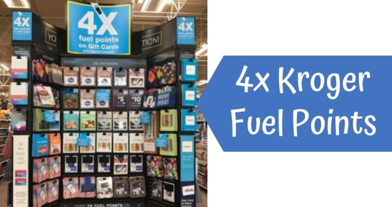 Kroger 4x Fuel Points + $7.50 Bonus With Gift Card Purchase