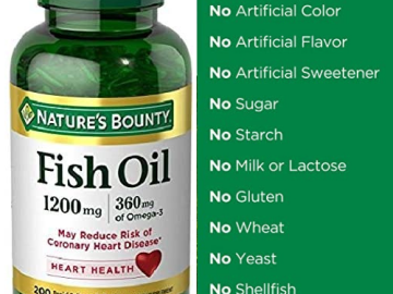 200 Count Fish Oil by Nature’s Bounty, Omega-3 as low as $8.99 Shipped Free (Reg. $17.29) – 43K+ FAB Ratings! | 4¢/Softgel