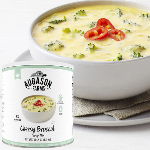 33 Servings Augason Farms Cheesy Broccoli Soup Mix, shelf stable! $17.46 (Reg. $33) – $0.53/ Serving, FAB Ratings!