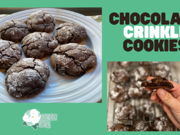 Chocolate Crinkle Cookies (made with cake mix!)