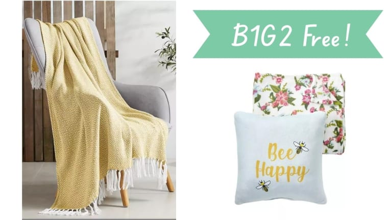 Belk | Buy 1 Get 2 Free Pillows & Throws