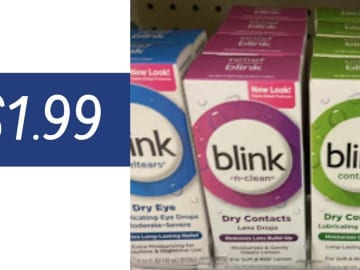 $1.99 Blink Dry Contacts Eye Drops | Walgreens Deal Ends Tomorrow
