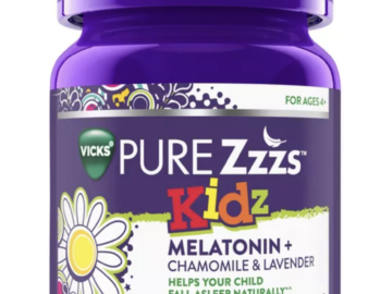 FREE Vicks PureZzzs Kids Melatonin Gummies Full-Sized Sample!