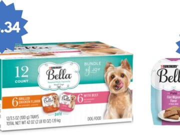 Purina Bella Printable Coupon | Wet Food Trays Starting at 32¢