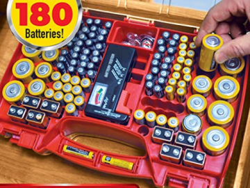 Battery Daddy Battery Storage Case w/ Tester $15.94 (Reg. $19.88) – FAB Ratings! 44.8K+ 4.8/5 Stars! | Holds 180 Batteries