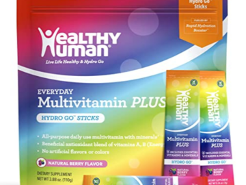 15-Pack Healthy Human Multivitamin Electrolyte Powder HydroGo Sticks $9.99 (Reg. $19.99) | 67¢/Stick
