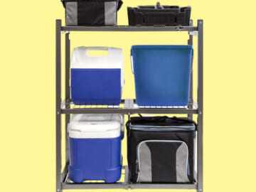 Today Only! Heavy Duty 3-Shelf Foldable Storage Unit $65.99 Shipped Free (Reg. $90) – 5K+ FAB Ratings! Unfolds in 5 Seconds, Holds up to 750 Pounds