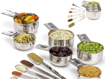 Today Only! 12-Piece Stainless Steel Measuring Cups and Spoons Set $23.19 (Reg. $44.99) – FAB Ratings! 7.3K+ 4.9/5 Stars!