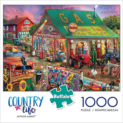 Buffalo Games Antique Market 1000 Piece Jigsaw Puzzle $9.99 (Reg. $14.99) – FAB Ratings! 2.6K+ 4.8/5 Stars!