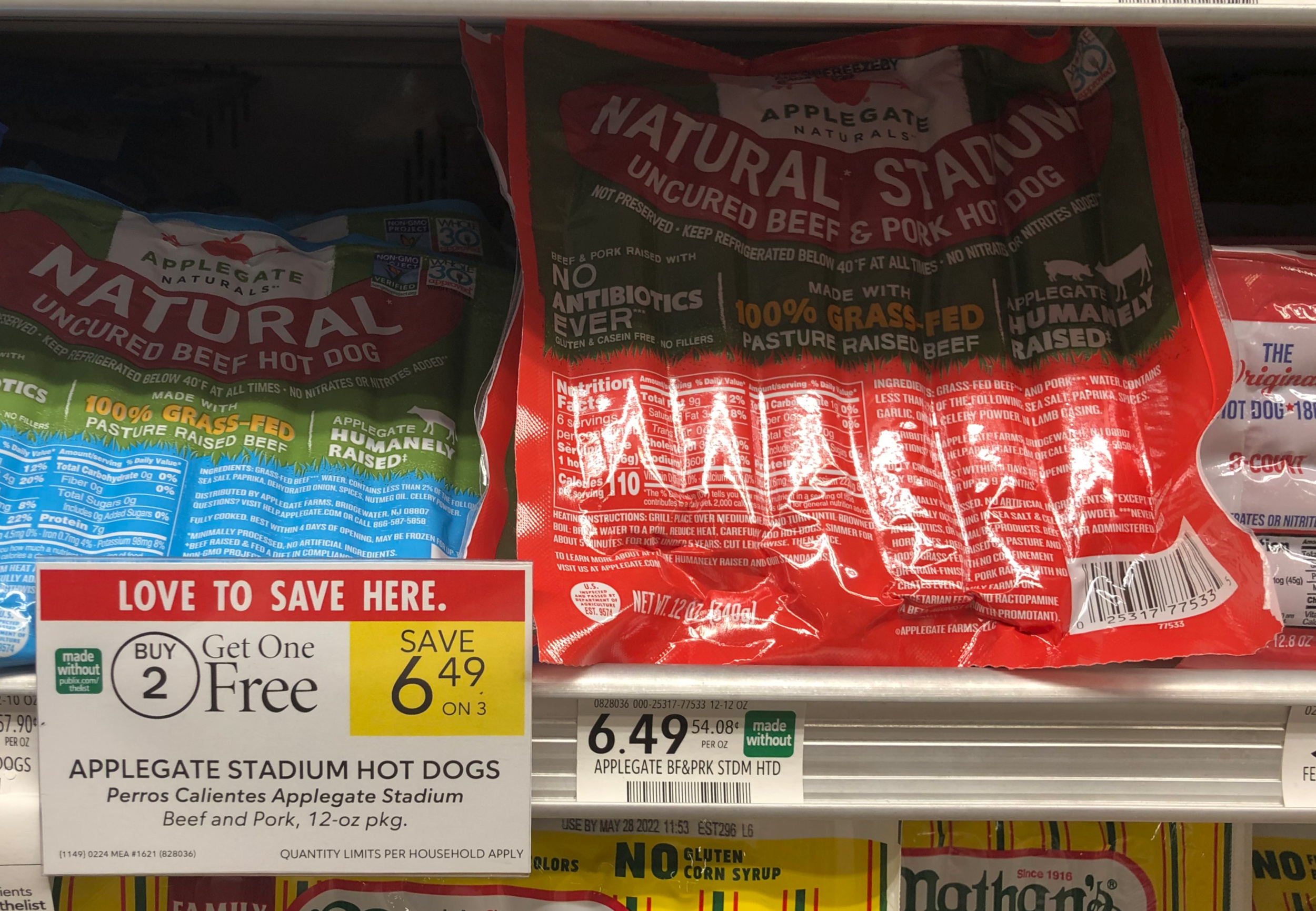 Applegate Stadium Hot Dogs As Low As $2.99 At Publix (Regular Price $6.49) on I Heart Publix