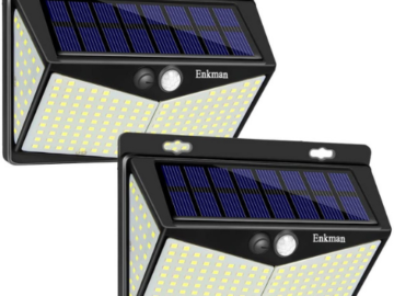 2-Pack Solar Outdoor 208 LED Wireless Motion Sensor Lights $17.99 After Code (Reg. $26.99) + Free Shipping – FAB Ratings! 3,200+ 4.3/5 Stars!| $9 each! – 3 Motion Sensor Modes