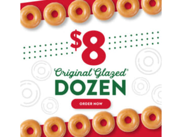 $8 Krispy Kreme Original Glazed Dozen (Thru 2/27)