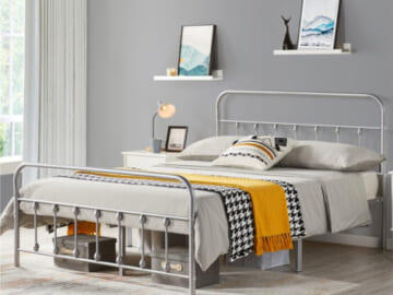 Add Style to Any Bedroom with this FAB Queen Classic Metal Bed Frame, Just $114.99 + Free Shipping!