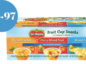 Kroger eCoupon | Get Up to 5 Packs of 12-ct Dole Fruit Cups for $4.97 Ea.