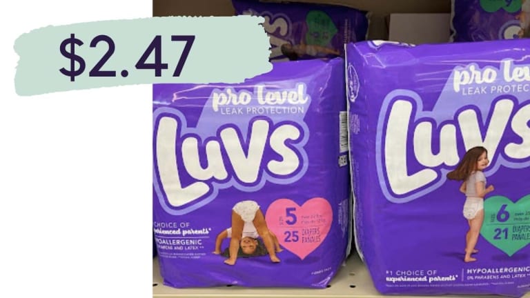 $2.47 Luvs Pro Level Diapers | Walmart Ibotta Deal