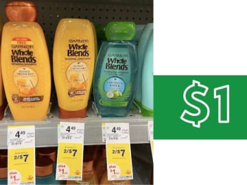 $1 Garnier Whole Blends Shampoo & Conditioner at Walgreens