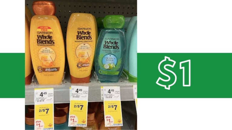 $1 Garnier Whole Blends Shampoo & Conditioner at Walgreens