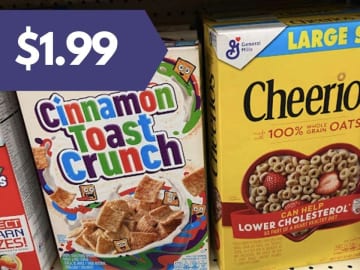$1.99 Large Size General Mills Cereal | Kroger Mega Deal