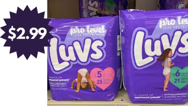 Luvs Diapers Jumbo Packs for $2.99 | Kroger Mega Deal
