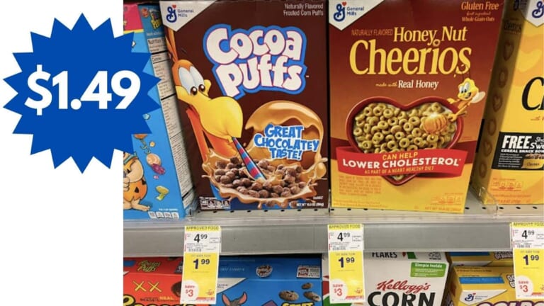 $1.49 General Mills Cereal at CVS & Walgreens