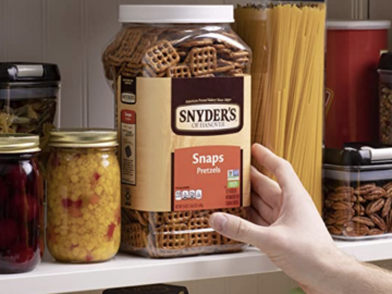 Snyder’s of Hanover Pretzel Snaps 2.87-Pound Canister for just $4.27 shipped!