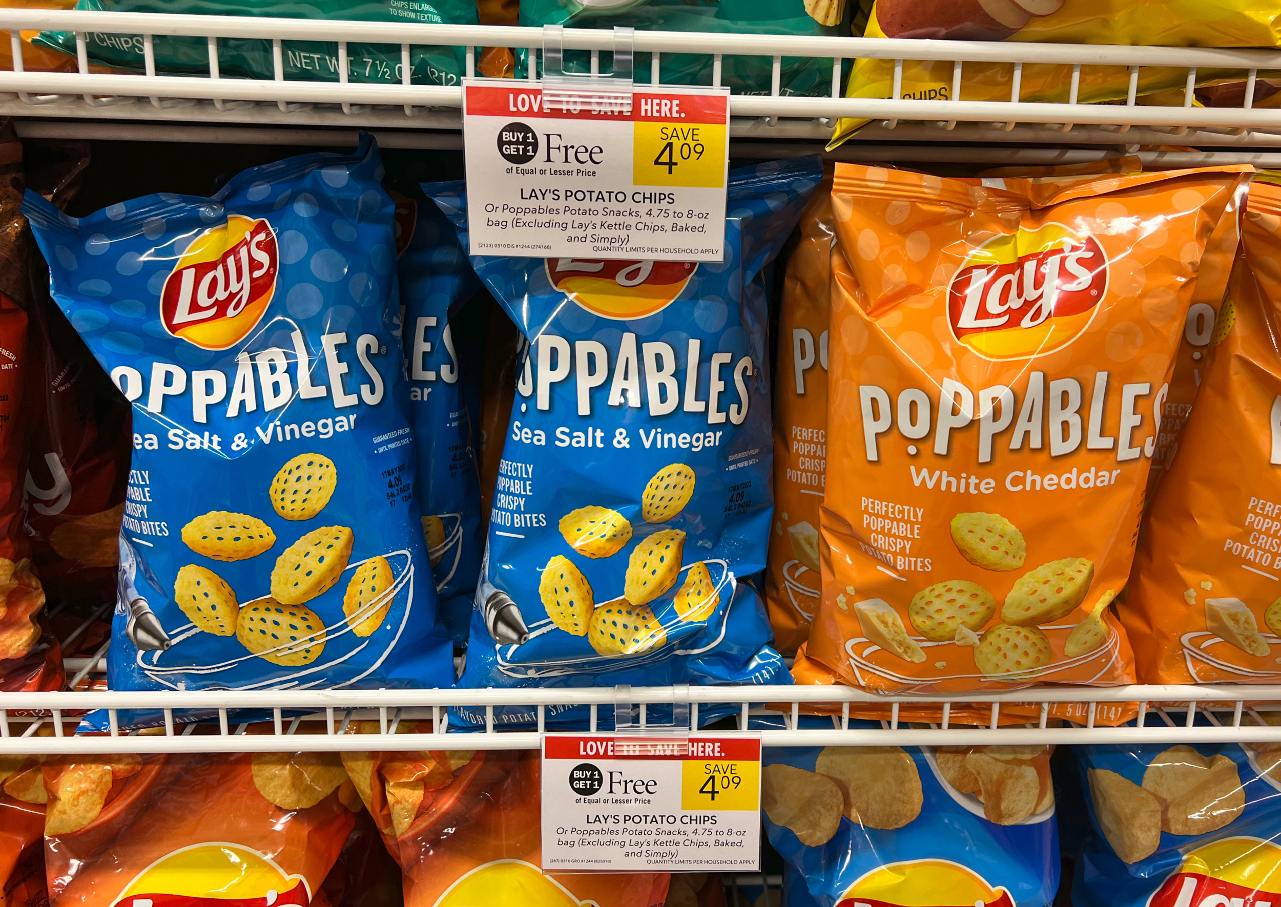 Lay's Potato Chips or Poppables Potato Snacks Just $1.55 Per Bag on I Heart Publix