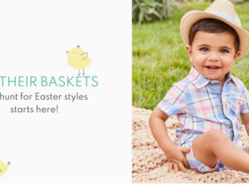 Carters 2-Piece Striped Polo & Short Set for $14