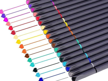 Fine Tip Marker Pens, 18-Pack for just $6.79 with free Prime shipping!