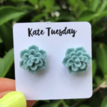 Flower Succulent Stud Earrings for just $9.99 shipped!