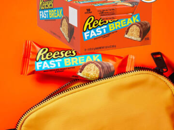 18-Count REESE’S FAST BREAK Milk Chocolate covered Peanut Butter and Nougat Candy as low as $12.3 Shipped Free (Reg. $18) | 68¢/1.8 oz Bar