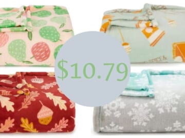 The Big One Oversized Plush Throw for $10.79