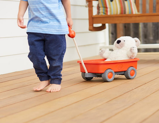 Green Toys Wagon Outdoor Toy Orange