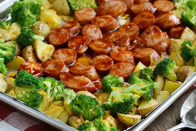 sheet pan sausage