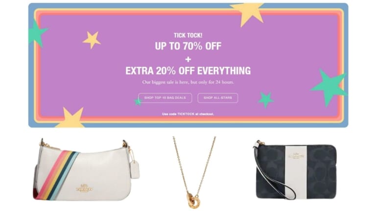 Coach Outlet | Up to 70% Off + Extra 20% Off Everything + Free Shipping!
