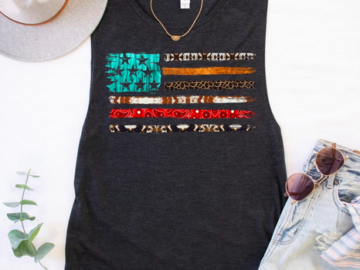 USA Love Floral + Boho Tanks