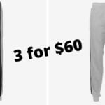 Adidas Men’s Fleece Joggers 3 for $60