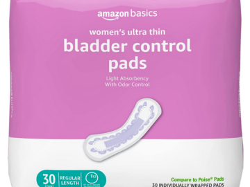 Amazon Basics Ultra Thin Incontinence, Bladder Control & Postpartum Pads
