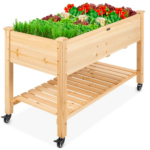 Mobile Raised Garden Bed Elevated Wood Planter only $112.99 shipped (Reg. $200!)