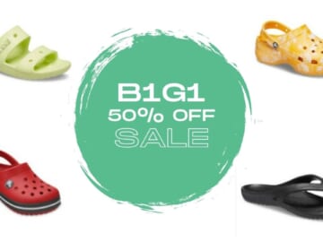 Get Crocs For the Family B1G1 50% Off