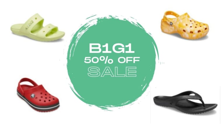 Get Crocs For the Family B1G1 50% Off