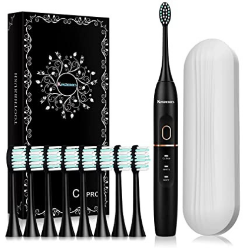 Sonic Electric Toothbrush with 8 Brush Heads & Travel Case $17.99 (Reg. $30) – 2.6K+ FAB Ratings!
