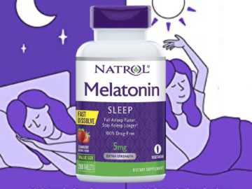 Get TWO 200 CountNatrol Melatonin Fast Dissolve Tablets as low as $22.55 Shipped Free (Reg. $35.38) – 38.8K+ FAB Ratings! | 6¢/Tablet – Save 50% on 1 when you Buy 2 offer!