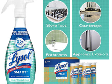 5-Piece Set Lysol Smart Multi-Purpose Cleaner Kit, Fresh Waterfall as low as $7.90 Shipped Free (Reg. $13.47) – FAB Ratings!