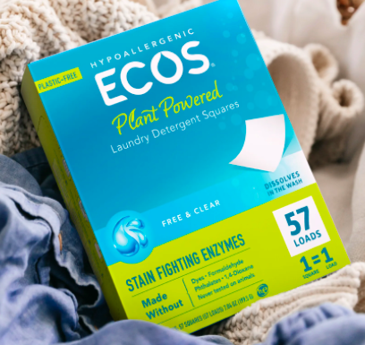 FREE Sample of ECOS Next Liquidless Laundry Sheets