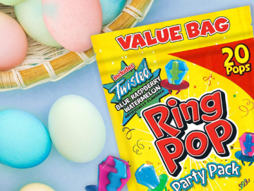 20-Count Ring Pop Party Lollipop Suckers with Assorted Flavors as low as $5.94 Shipped Free (Reg. $10.25) | 30¢ each! – FAB Easter Basket Stuffer!