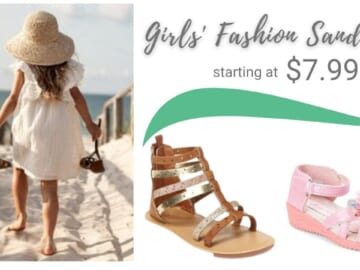 $7.99 Fashion Sandals For Little Girls