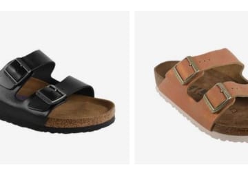 Birkenstock Samira Nubuck Leather Sandals for $74.99