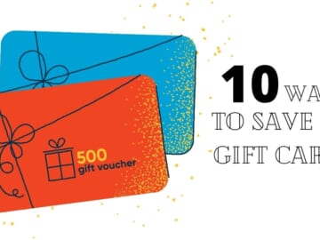 10 Ways to Save on Gift Cards